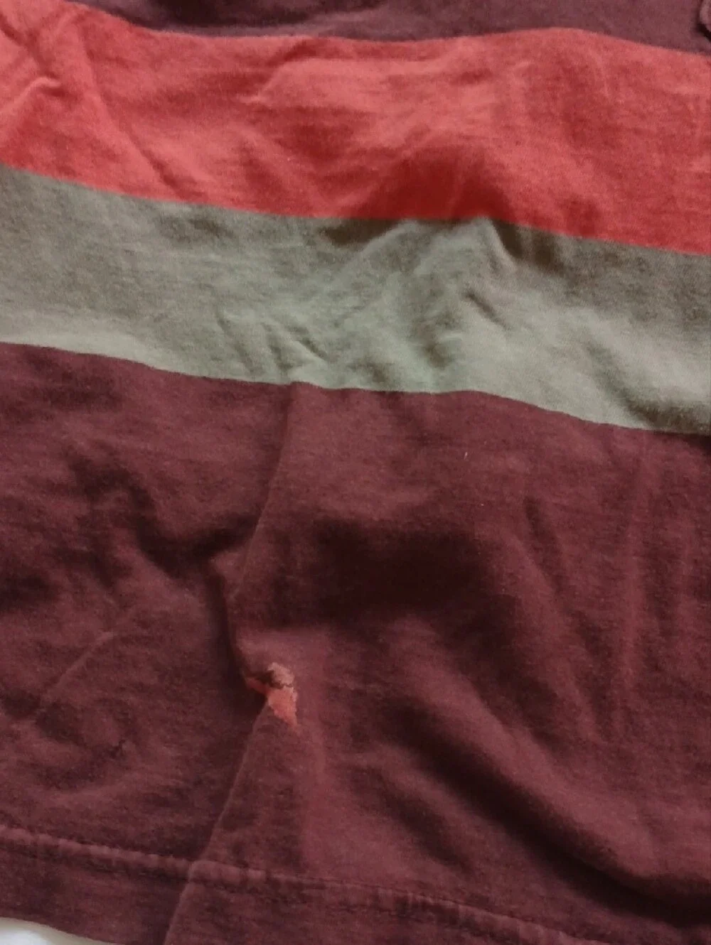 Old Navy Navy Long-Sleeve Santa Graphic Tee with Red & White Accents